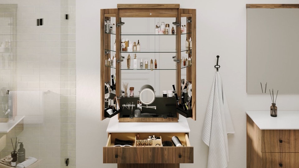 Coiffeuses pour Chambre Marron Bois de manguier massif Coiffeuses pour Chambre Marron Bois de manguier massif