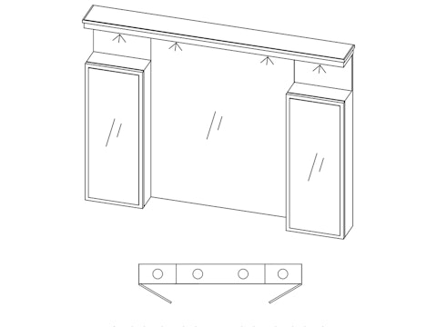 Essentia Cont Frame EFDPA432 avec Top