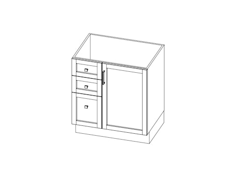 Essentia Trans Shaker meuble lavabo ES90 B956