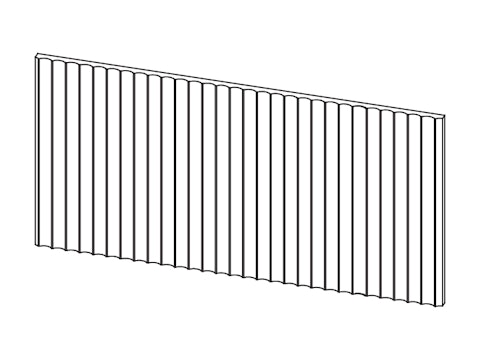 Facade texture cannele