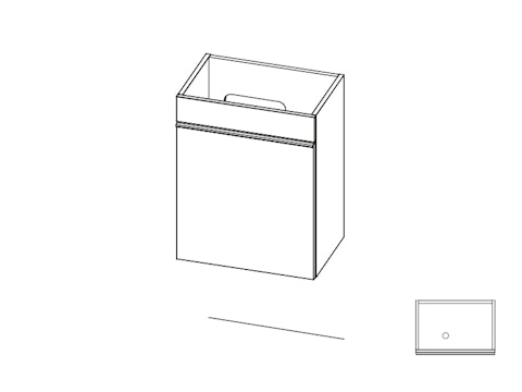 Mini 12 meuble lavabo M12 GA113
