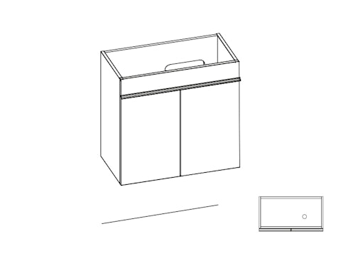 Mini 12 meuble lavabo M12 PA112
