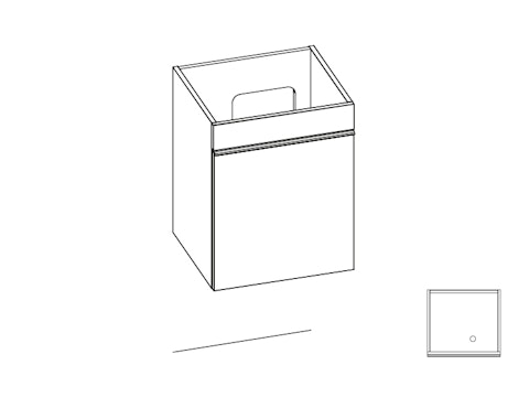 Mini 16 meuble lavabo M16 GA112