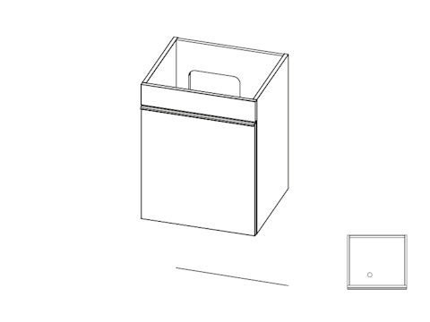 Mini 16 meuble lavabo M16 GA113