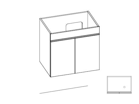 Mini 16 meuble lavabo M16 PA112