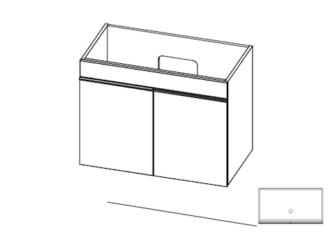 Mini 16 meuble lavabo M16 PA400