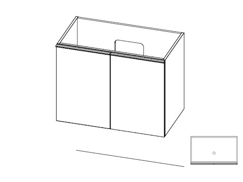 Mini 18 meuble lavabo M18 PA400