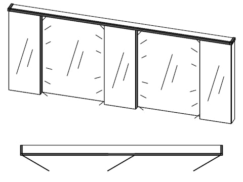 Plaza Metal miroir pharm PM6 P5201 avec Top