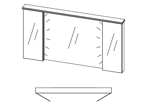 Plaza Trans miroir pharm PT6 P3200 avec Top