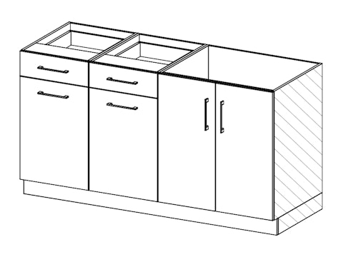 Sdl contemp cais bas 2p 30 dbl 18 g YCB5001 X