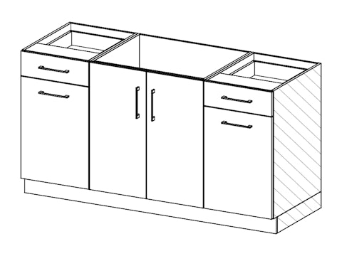 Sdl contemp cais bas 2p l30 l18 YCB3000 X